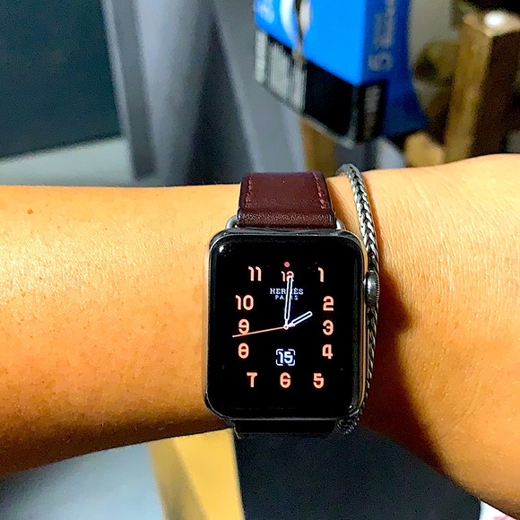 HERMES Apple Watch 38mm Leather Single Tour Band - Picture 8 of 13